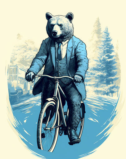 Bear on Bicycle