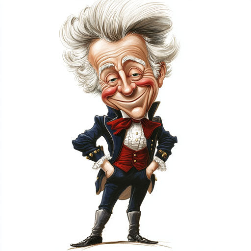 Innovative Andrew Jackson Caricature Clipart for Event Decorations