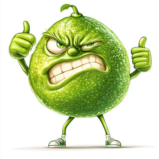 Corporate Lime Caricature Clipart Packages for Branding