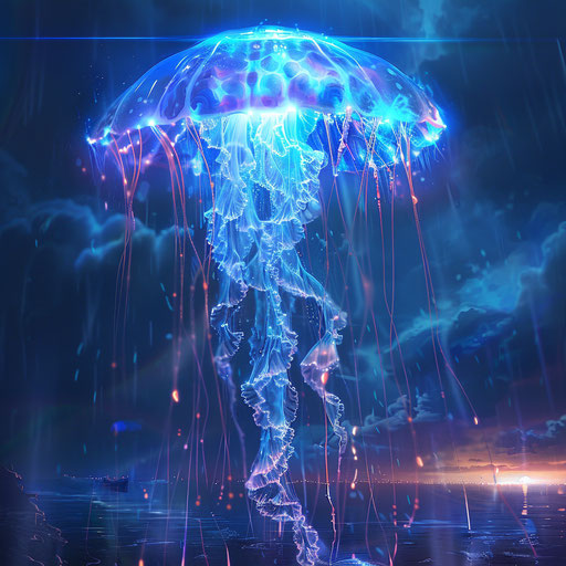 Jellyfish-inspired energy source harnessing natural bioluminescence