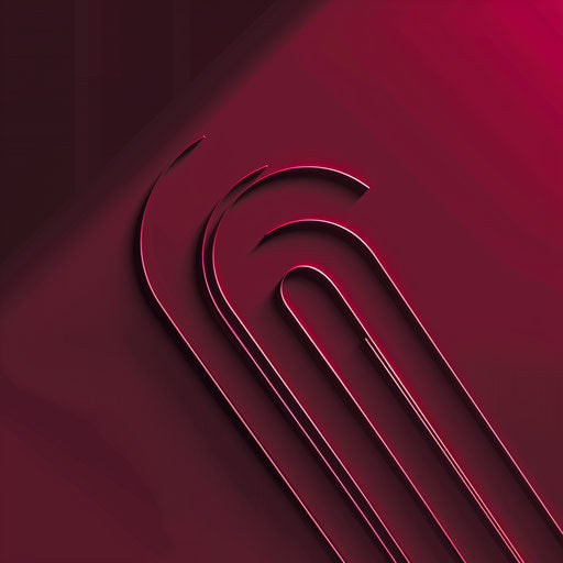Deep maroon flat background with paper clip clipart
