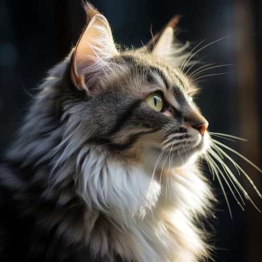 Side view of a Siberian cat