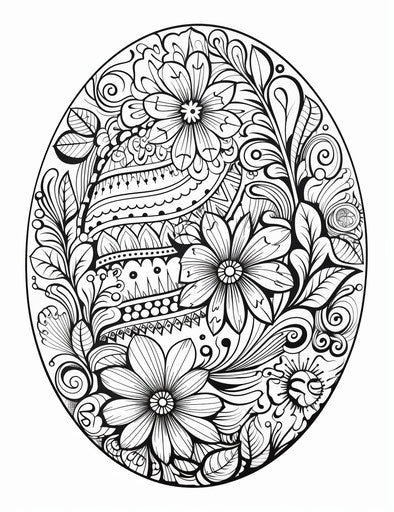 Easter coloring pages in dye-transfer style