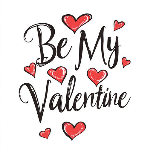 My Valentine, love red heart white elegant vector