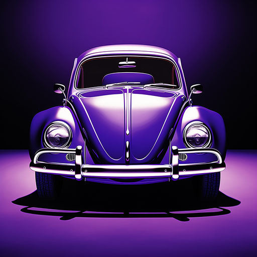 Bright Purple VW Beetle Classic Car