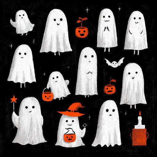 Stylized Compilation of Halloween Motifs
