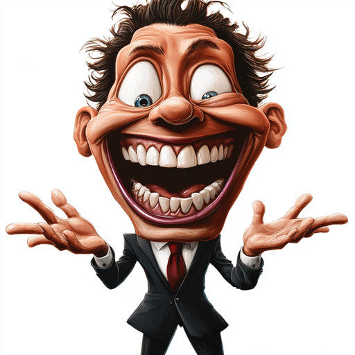 Vibrant Psychology Caricature Clipart for Art Education