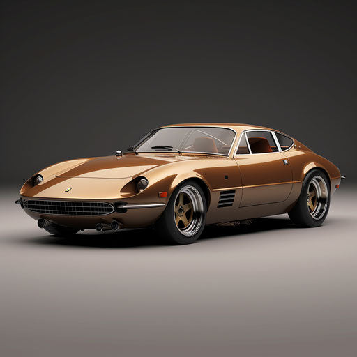 The classic Champagne-colored Ferrari Daytona