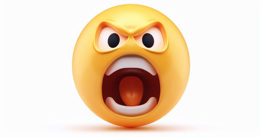 Shouting face emoji, clip art style, white background 7:10 PM