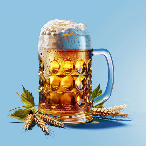 Realistic Oktoberfest clipart with flat random background