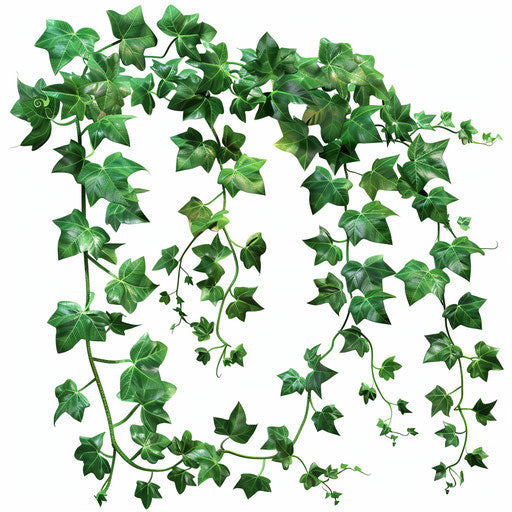 Realistic ivy clipart on flat white background