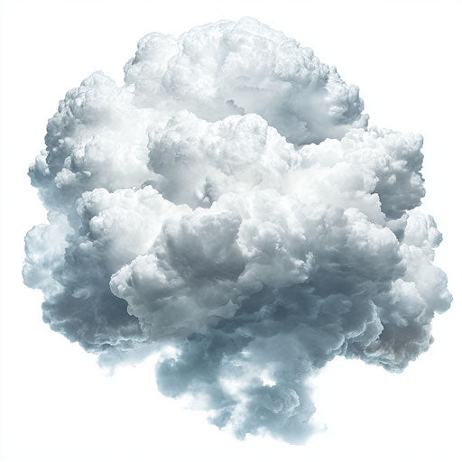 Realistic Clipart of a Storm Cloud, high resolution, isolated
