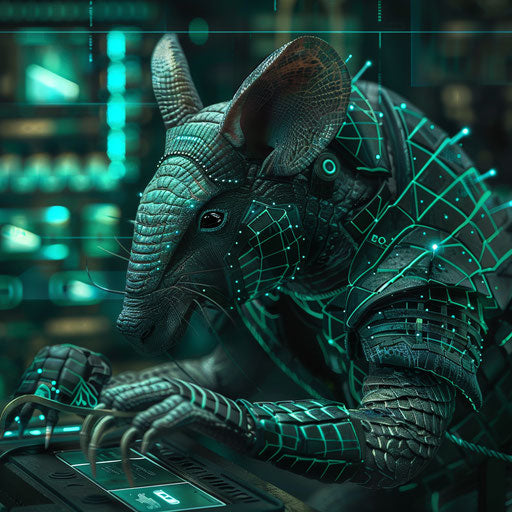 Infiltration of a cyberpunk armadillo hacker in a secure network