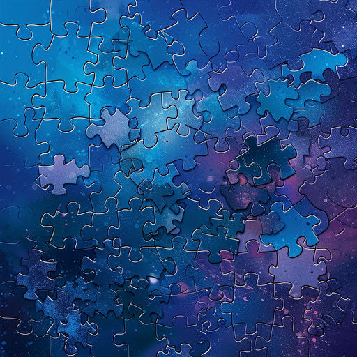 Photo realistic puzzle clipart flourishes