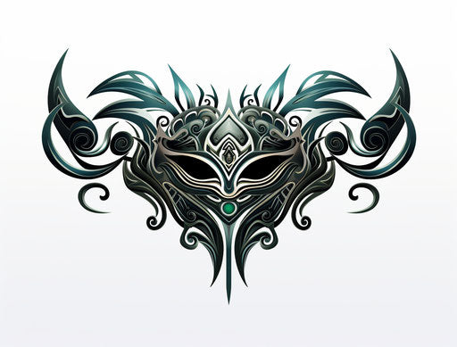 Free tribal tattoos vector images, detailed ship sails style