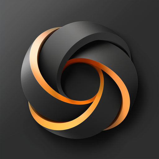 Dynamic app logo with high contrast and a powerful design