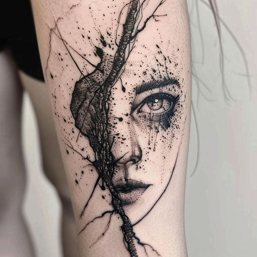 Freckle tattoos with mystical themes