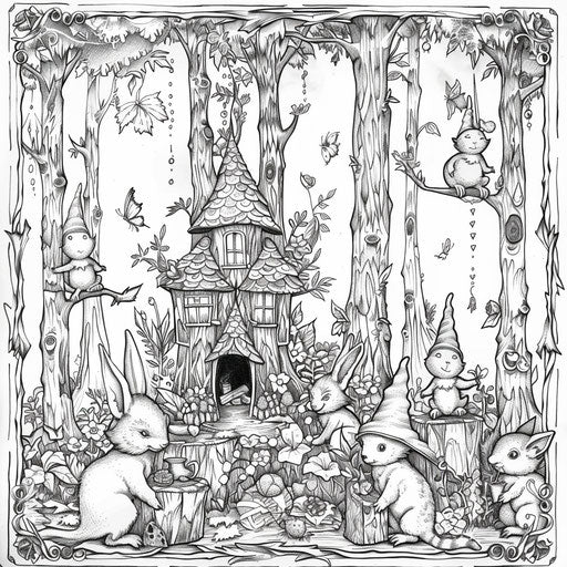 Relaxing Gnome Coloring Pages Coloring Pages