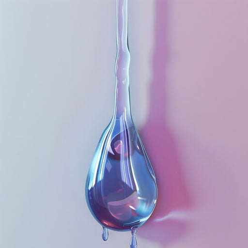 Drip clipart in photo realistic style with a flat blue background