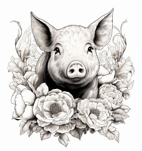 Black and white logo for friends, not food