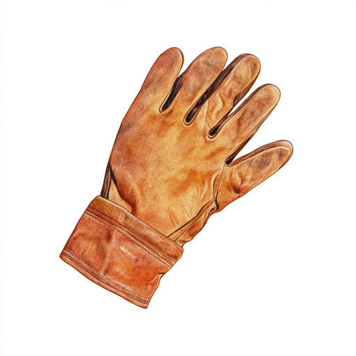 Realistic illustration of garden gloves