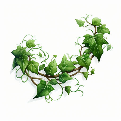 Ivy illustration in the style of Chiaroscuro Art