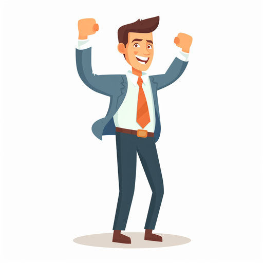 Great job clipart in the Minimalist style, on a white background