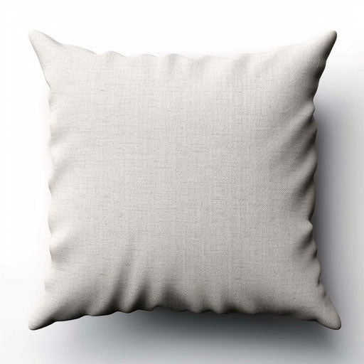 Minimalist style pillow illustration on white background