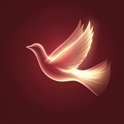 Realistic social clipart on flat, rich burgundy background