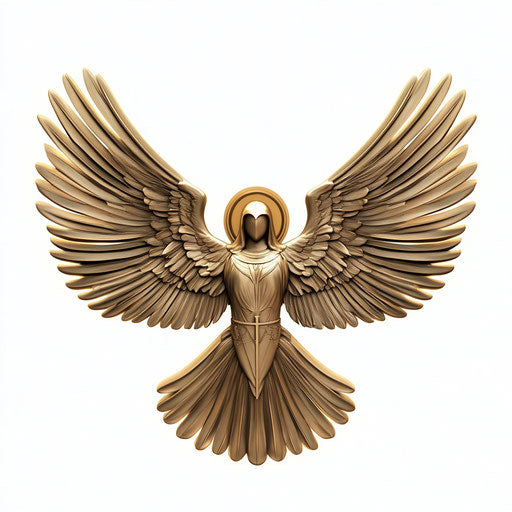 3D holy spirit in photo realistic style with flat white background