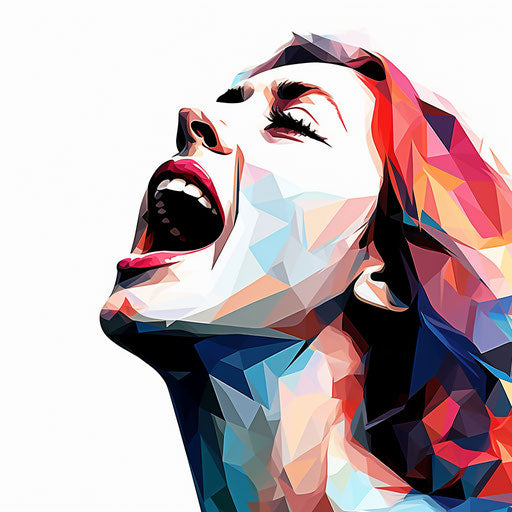 Chiaroscuro Art inspired clipart on white background