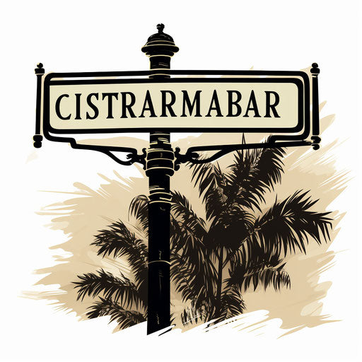 Street sign clipart in the style of Chiaroscuro Art, on white background