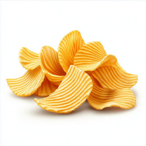 3D chips in photo realistic style with flat white background