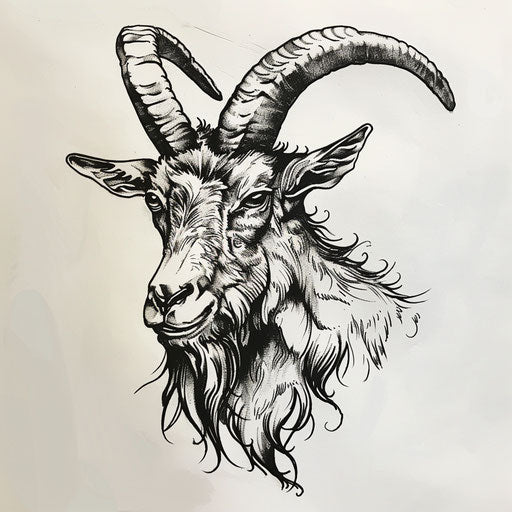 Versatile Goat Tattoo Sketches