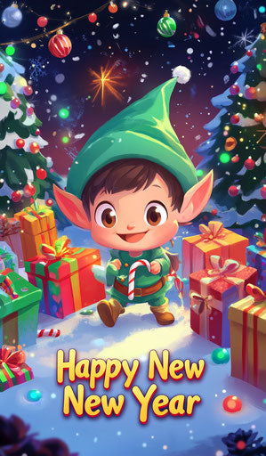 Bright New Image Happy New Year NYE Graphics Collection