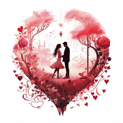 The love of your life inspires everything, organic fluid shapes