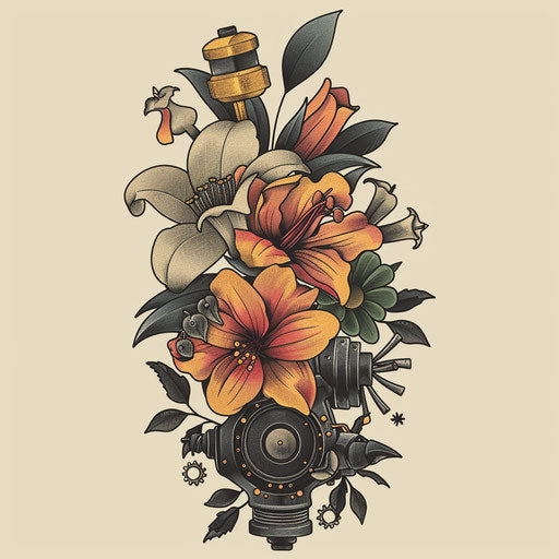 March birth flowers with metallic shades