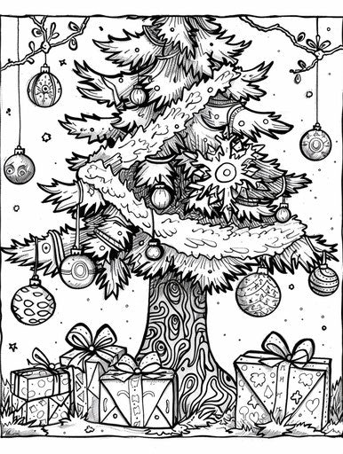 Free Christmas coloring pages, cryptopunk style, gravure printing, commission for, Ilford pan f, scrapbook, kimoicore, characterized animals 3:4