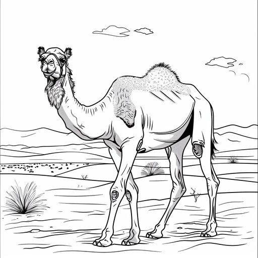 Camel in the desert