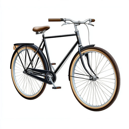 Realistic Bicycle Icon, High Resolution, Isolated