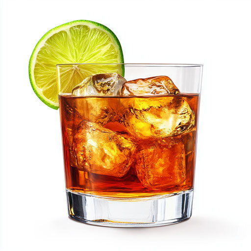Realistic illustration of rum, high resolution, isolated