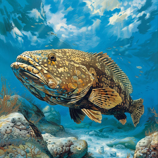 The majestic Warsaw grouper in its natural habitat