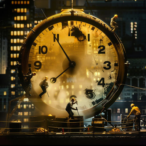 Dedicated night shift team working against the clock