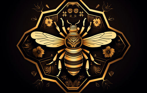 Bee Tattoo: hand-drawn animation, stencil art 19:12