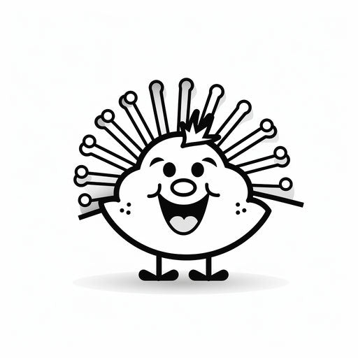 A turkey slice with a smiling smile