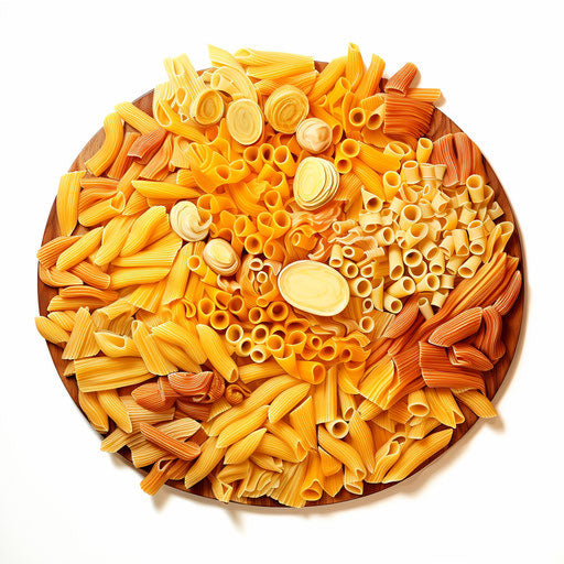 Pasta clipart in the style of Oil painting, on a white background