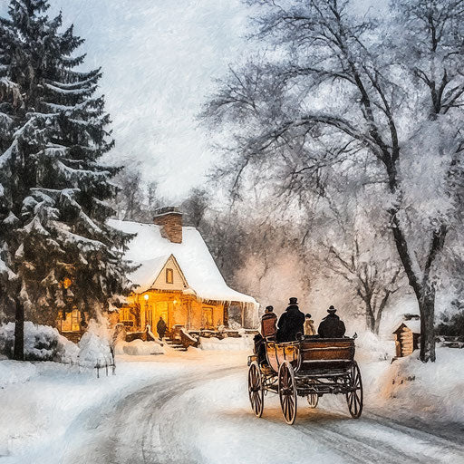 Winter carriage: charm and warmth