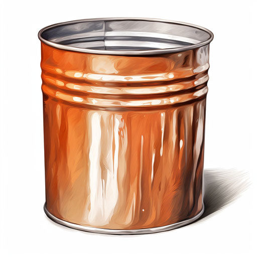 Metal clip in the Oil painting style, on white background