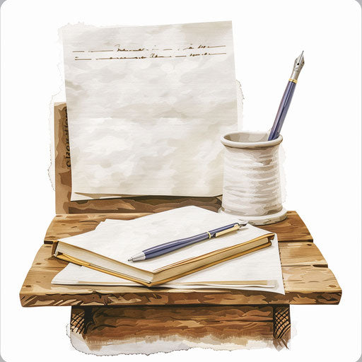 Newsletter clipart in photorealistic style on white background