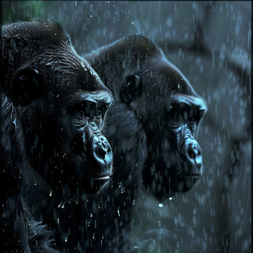 Gorillas in Gentle Rain